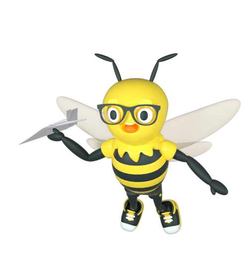 Buzzy with Paper Plane-1