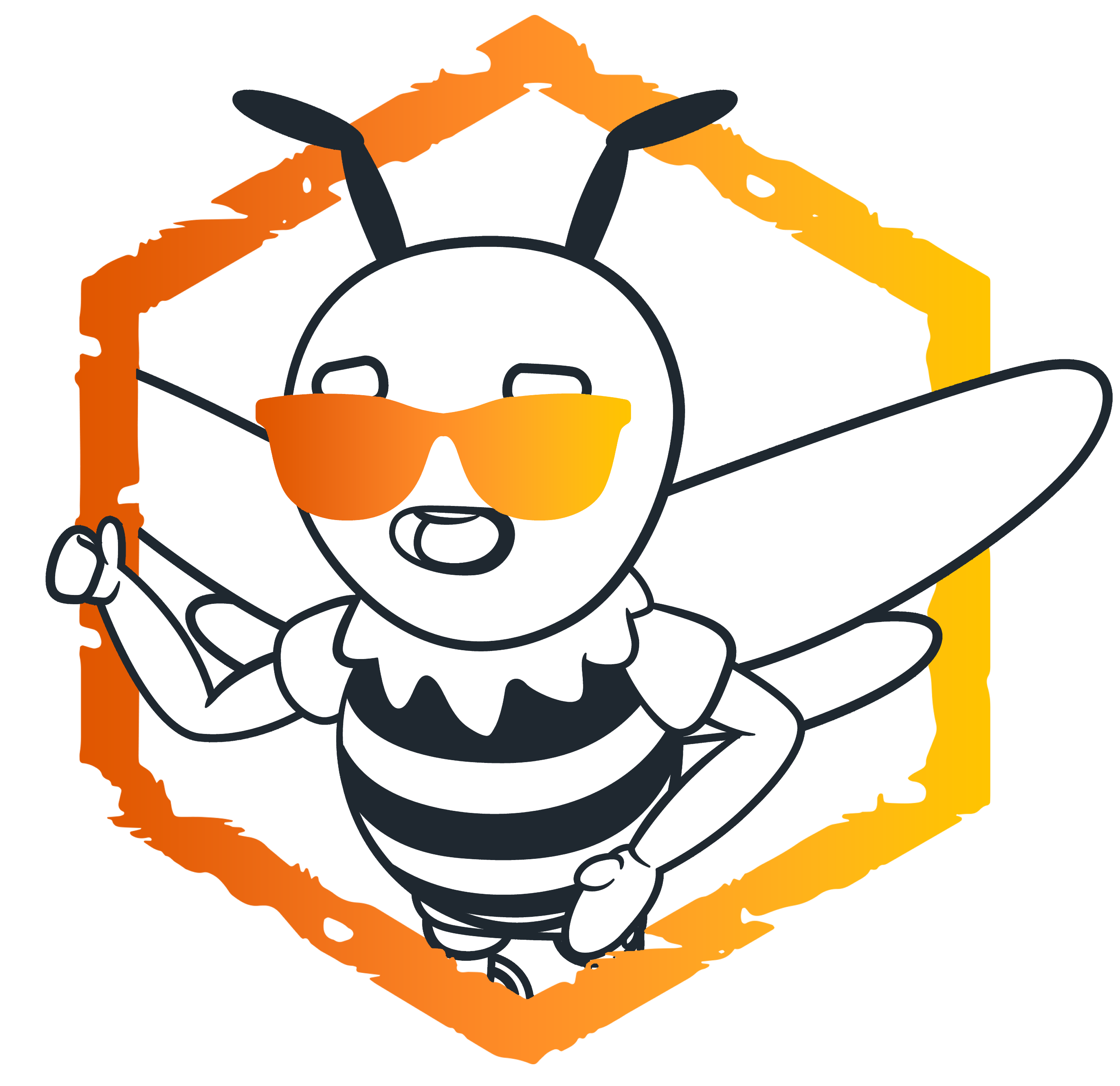 HIVE Buzzy Logo_Color_Gradient Glasses